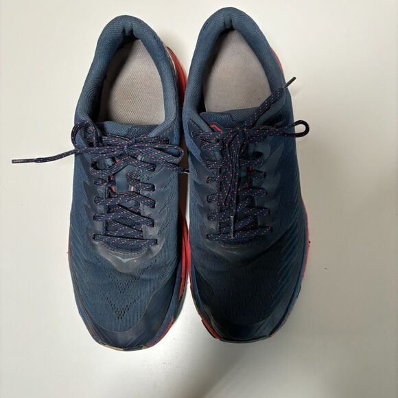 Hoka One One Torrent 2 Mens 10.5 Trail Running Shoes Moonlit Ocean Risk Red - Picture 11 of 12